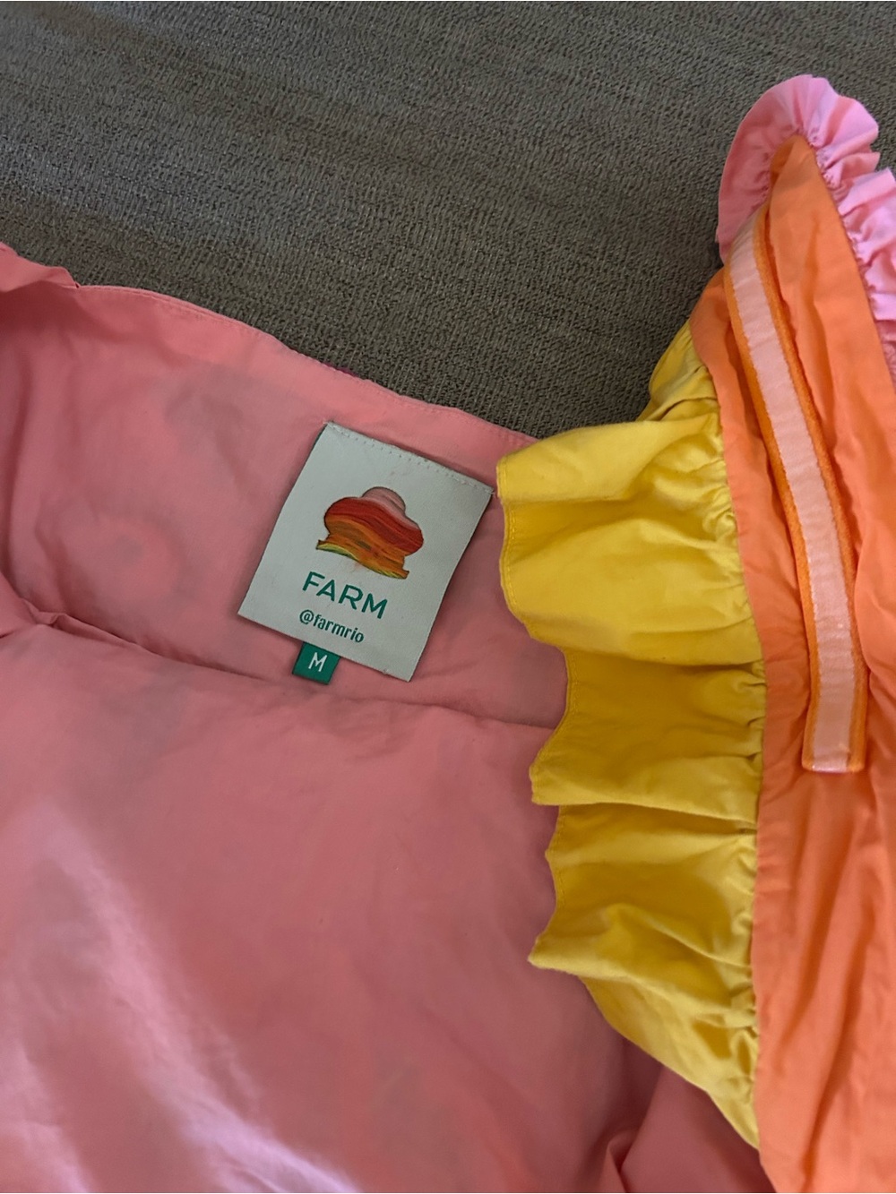 Farm Rio Short Cotton Dress size M - Picture 5 of 7